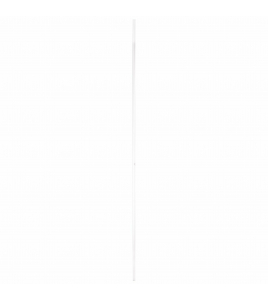 AFDEKPROFIEL KUNSTSTOF 2X20MM WIT 260CM