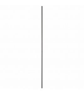 HOEKPROFIEL KUNSTSTOF 20X20X2600MM ZWART