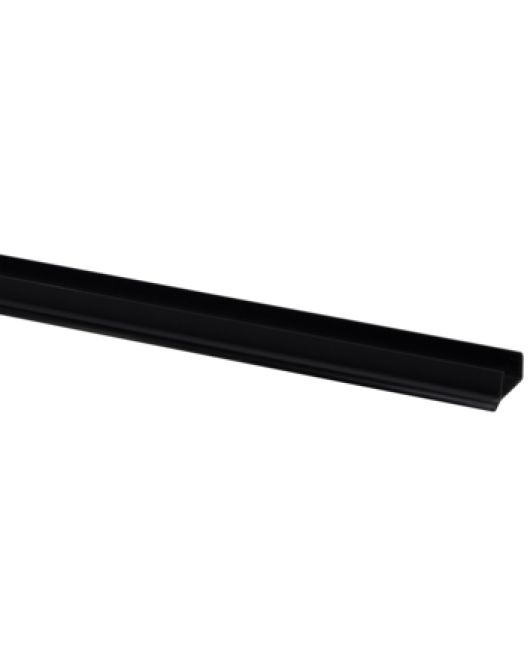 KEUKENPLINTPROF9.5X20X2600MM ZWART KEUKENPLINTPROF9.5X20X2600MM ZWART