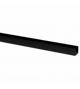 U-PROFIEL KUNSTSTOF 18X21MM ZWART 260CM