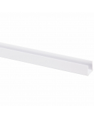 U-PROFIEL KUNSTSTOF 18X21MM WIT 260CM