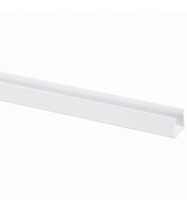 U-PROFIEL KUNSTSTOF 18X21MM WIT 260CM