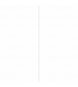 HOCKEYSTICKPROFIEL 8X21MM WIT 260CM