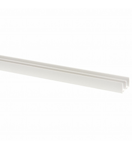 SCHUIFRAIL PROFIEL 15X26MM WIT 260CM