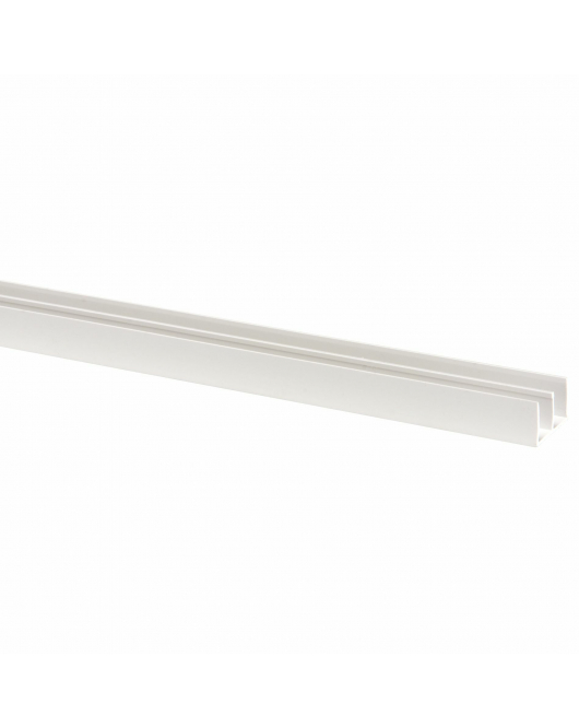 SCHUIFRAIL PROFIEL 15X26MM WIT 260CM