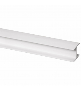 TUSSENPROFIEL KUNSTSTOF 21X25X2600MM WIT