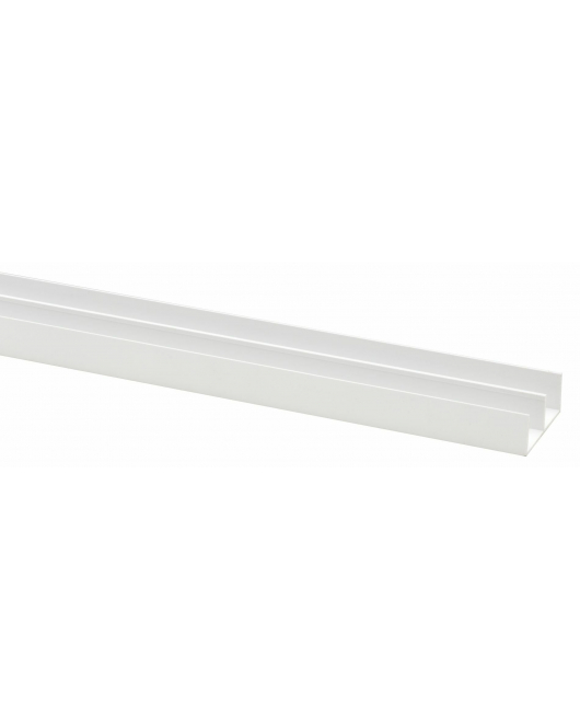 SCHUIFRAIL PROFIEL 15X42MM WIT 260CM