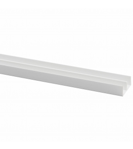SCHUIFRAIL PROFIEL 15X42MM WIT 260CM