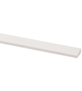 GLASLAT GRENEN GEGROND 10X19MM WIT 270CM