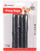 POEPZAKJES ALOYS BASIC ZWART 4X15ST