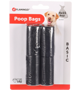 POEPZAKJES ALOYS BASIC ZWART 4X15ST