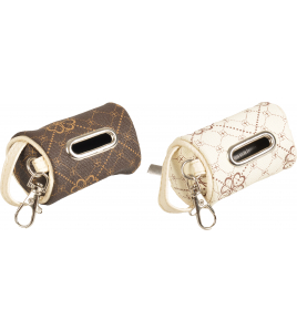 POEPZAKHOUDER VITO ASS. BEIGE EN BRUIN + 1 ROL 5X4,5X8CM