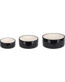 EET-EN DRINKPOT HOND ROCKY KERAM. ZWART ROND 1700ML 20X7,5CM