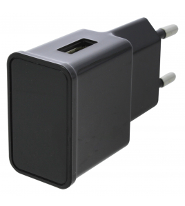 QL USB LADER 1-POORT 5V/1A ZWART QL USB LADER 1-POORT 5V/1A ZWART