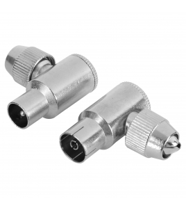 QL COAX STEKKER HAAKS 1MALE/1FEMALE MTL QL COAX STEKKER HAAKS 1MALE/1FEMALE MTL