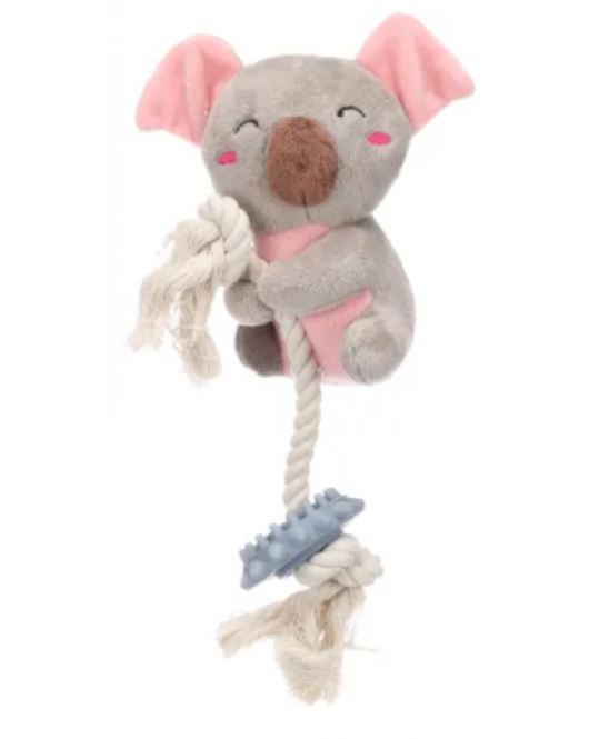 SPEELGOED PUPPY DIDI KOALA MET TOUW GRIJS 13,6X7X23CM
