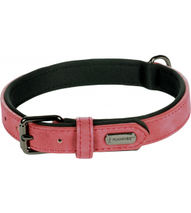 HOND HALSBAND MET NEOPREEN DELU ROOD M 36-44CM 20MM