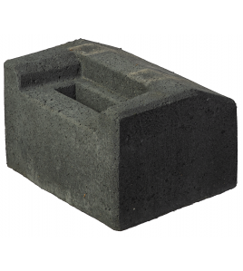 SLUITBLOK HEKWERK 30X25X18CM ZWART