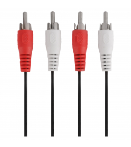 QL TULP KABEL 2RCA/2RCA MA-MA RD/WT 1.5M QL TULP KABEL 2RCA/2RCA MA-MA RD/WT 1.5M