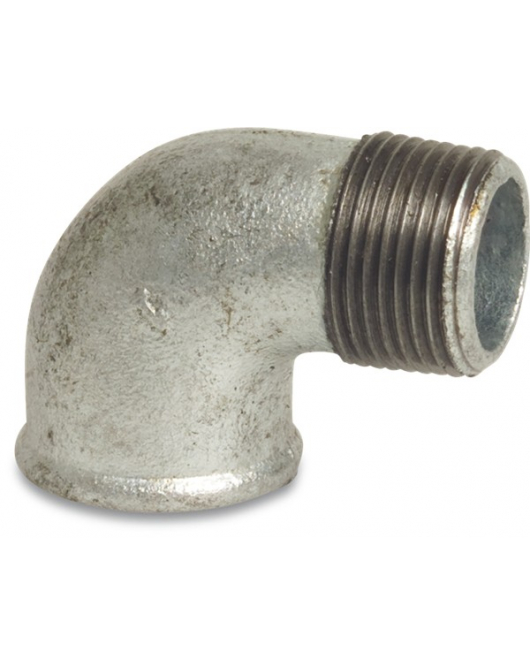 NR. 92 KNIE 90° 2" GIETIJZER GEGALVANISEERD
