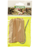 PLANTENETIKETTEN HOUT+IJZERDR. H10 CM NATUREL 15 STUKS/SET