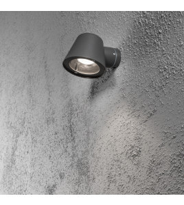 TRIESTE 230V WANDARMATUUR DOWNSPOT 11.5CM, GU10 MAX 35W ANTRACIET 230-240V