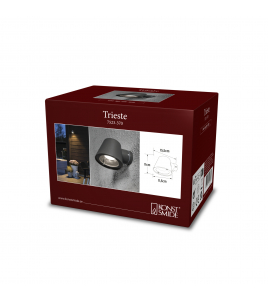 TRIESTE 230V WANDARMATUUR DOWNSPOT 11.5CM, GU10 MAX 35W ANTRACIET 230-240V