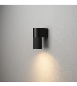 TEMI 230V WANDARMATUUR DOWNSPOT RASTER 15CM, GU10, MAX 7W MATZWART 230-240V