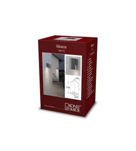 MONZA 230V WANDARMATUUR DOWNSPOT 13.5CM, GU10 MAX 1X 35W ANTRACIET 230-240V