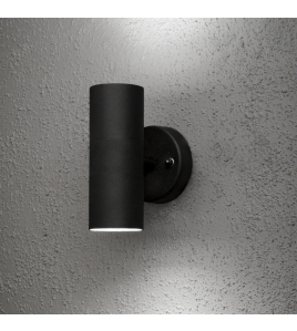 MODENA 230V WANDARMATUUR TWINSPOT 17CM, GU10, MAX 2X 35W MATZWART 230-240V