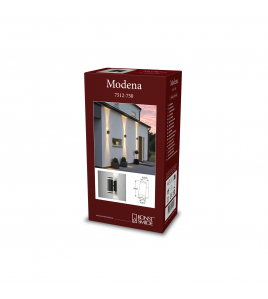 MODENA 230V WANDARMATUUR TRIADE TWINSPOT SINGLE STRIP 23.5CM, GU10, MAX 2X 35W MATZWART 230-240V