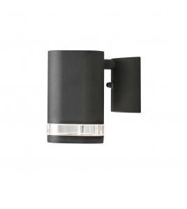 MODENA 230V WANDARMATUUR TRIADE NEERWAARTS SINGLE STRIP 13.5CM, GU10, MAX 35W MATZWART 230-240V