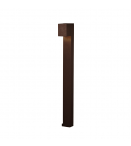 CREMONA POWERLED 230V 1-LICHTS ARMATUUR 100CM, 8W WARMWIT, 0-90&deg; TRAPLOOS INSTELBARE STRALINGSHOEKEN ROESTBRUIN 230-240V