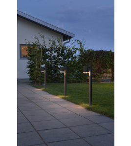 MODENA 230V STAAND ARMATUUR TRIADE 1-LICHTS SINGLE STRIP 70CM, GU10, MAX 35W MATZWART 230-240V