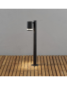 MODENA 230V STAAND ARMATUUR TRIADE 1-LICHTS SINGLE STRIP 70CM, GU10, MAX 35W MATZWART 230-240V