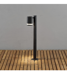 MODENA 230V STAAND ARMATUUR TRIADE 1-LICHTS SINGLE STRIP 70CM, GU10, MAX 35W MATZWART 230-240V