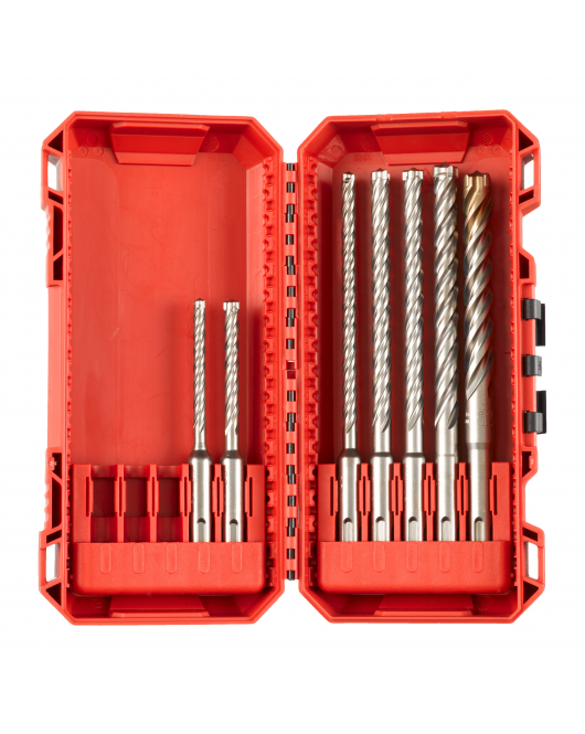 SDS-PLUS BORENSET MX4 PACKOUT READY BOX (5/6 X 115 & 6/8/8/10 X 165 & 12 X 160 MM)
