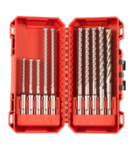 SDS-PLUS BORENSET MX4 PACKOUT READY BOX (5/6/6 X 115 & 6/6/8/8/8/10 X 165 & 10/12 X 160 MM) SDS-PLUS BORENSET MX4 PACKOUT READY BOX (5/6/6 X 115 & 6/6/8/8/8/10 X 165 & 10/12 X 160 MM)