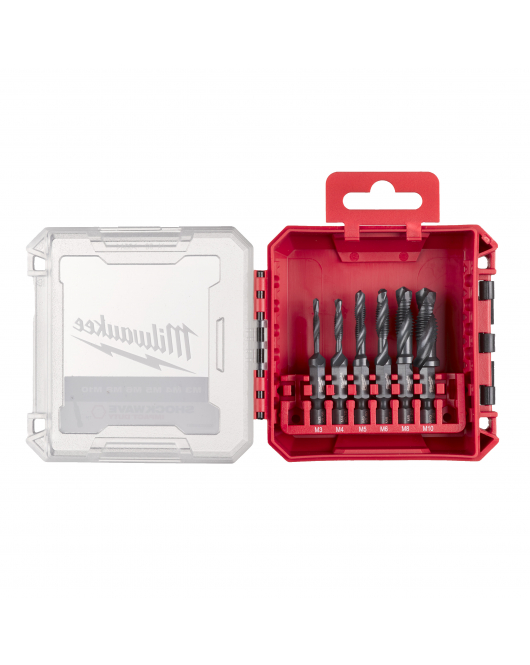 SHOCKWAVE 3-IN-1 DRAADTAPPER HEX HSS-G 6-DELIGE SET IN PACKOUT READY BOX