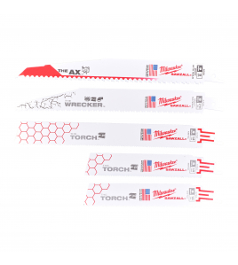 RECIPROZAAGBLAD SAWZALL SET AX, TORCH, WRECKER (5-DELIG)