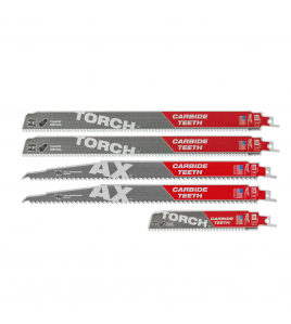 RECIPROZAAGBLAD SAWZALL SET CARBIDE AX, TORCH SLOOPBLADEN (5-DELIG)