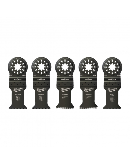 MULTITOOL STARLOCK HOUT BLADENSET (5-DELIG)