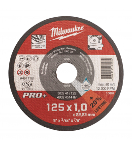 DOORSLIJPSCHIJF METAAL PRO+ SCS41 125 X 1 MM DUN