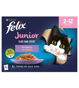 FELIX MP KITTEN 12X85 G TONIJN KIP ZALM FELIX MP KITTEN 12X85 G TONIJN KIP ZALM