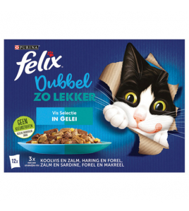 FELIX MP DOUBLE DELICIOUS 12X85 G KOOLVIS HARING ZALM FELIX MP DOUBLE DELICIOUS 12X85 G KOOLVIS HARING ZALM