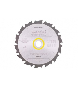 METABO CIRKELZAAGBLAD POWER CUT PROF 165X20 14FZ/FA 10&deg;
