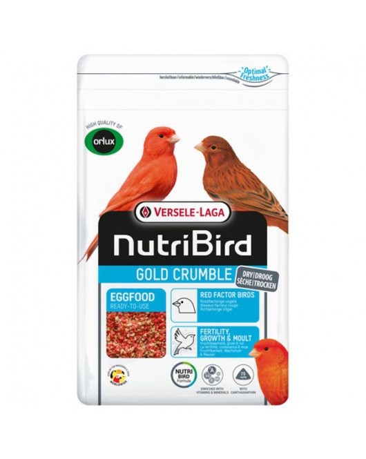 VERSELE-LAGA NUTRIBIRD GOLD CRUMBLE ROODFACTORIGE VOGELS 1 KG ROODFACT