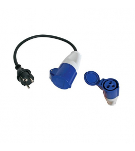 VERLOOPKABEL 40CM STEKKER/CEE CONTRA