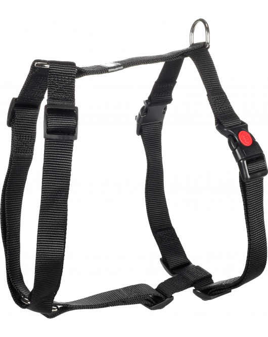 HOND HARNAS H-VORM ZIGGI ZWART L 60-85CM 70-100CM 25MM