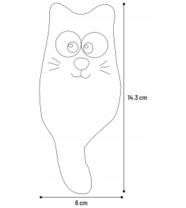 PS BLARO KAT ROOD 6X4,2X14,3CM